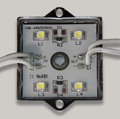 Светодиодный модуль LED4Y-3528-12V-W 4 SMD 3528 Epistar