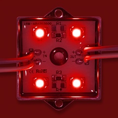 Светодиодный модуль LED4Y-3528-12V-R 4 SMD 3528 Epistar